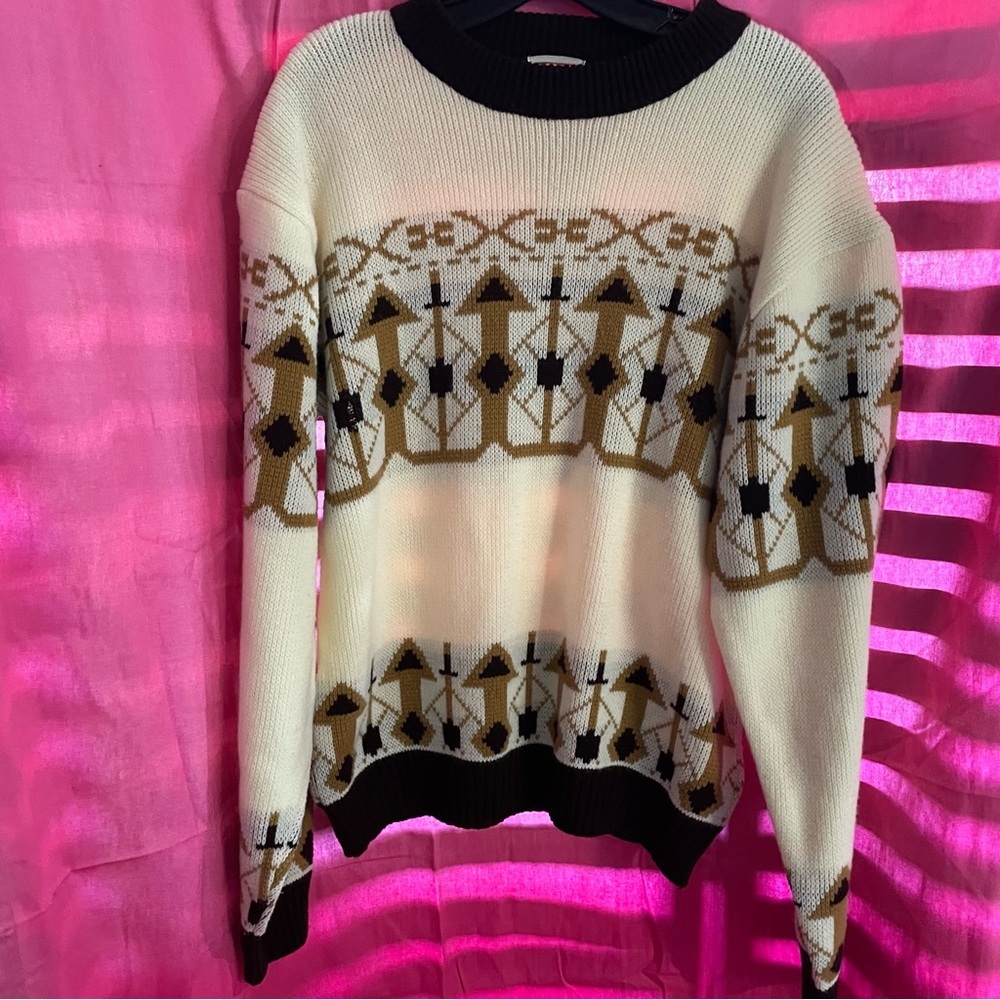 Vintage Cascade Mens Sweater Size Large Arrow‎ Design EUC
